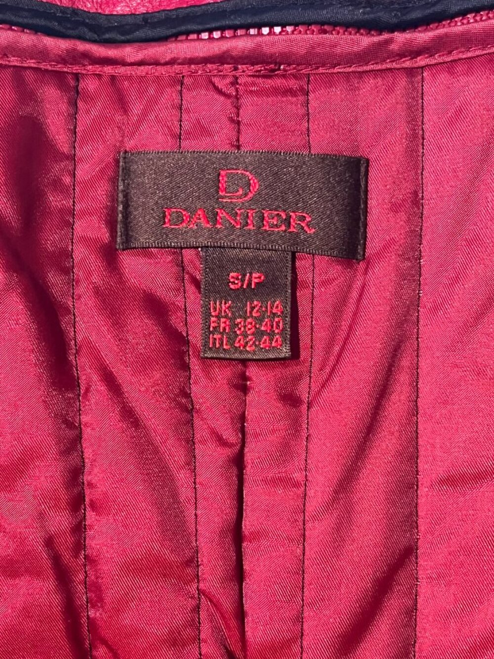 Danier Red Leather Jacket - Picture 9 of 11